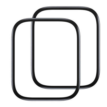 Sticla temperata cu ecran curbat Baseus 41 mm pentru Apple Watch 7 (2 buc)