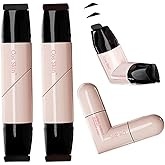 Stilou de ochi cu aripioare PAGE VINE, design rotativ cu cap dublu, uscare rapidă, durabil, rezistent la pete pentru un contur ușor pentru eyeliner (negru) - Img 2