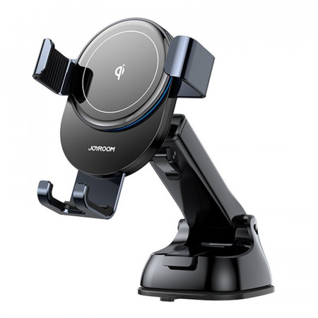 Suport auto cu incarcare wireless Joyroom Qi wireless 15 W (dashboard) gray (JR-ZS212)