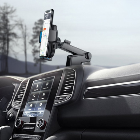 Suport telefon Joyroom pentru montare auto cu brat reglabil pentru tabloul de bord,negru - Img 4