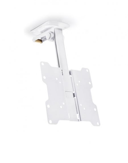 Suport TV tavan Multibrackets MB-0346, Flip 90 grade, diagonala 15''-37''(32-93cm), max. 20kg, pivotare +/- 45°, alb