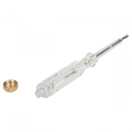 Tester de tensiune 100-250V Deli Tools EDL8001 (alb) - Img 2