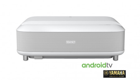 Videoproiector Laser EPSON EH-LS650W, 4K PRO-UHD, 3.600 lumeni, contrast 2.500.000:1, cu Android TV™, sunet YAMAHA, alb