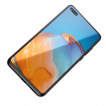 2 x Folie protectie 3D din plastic, Baseus 0,15 mm pentru Huawei P40 negru (SGHWP40-KR01) - Img 5
