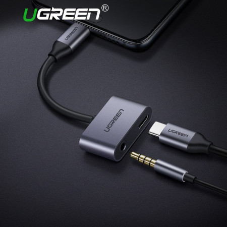 Adaptor UGREEN USB-C la USB-C si jack 3.5mm - Img 2