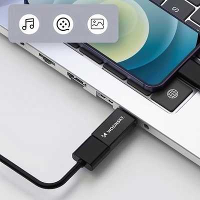Adaptor USB-C Wozinsky W10GY1S - USB-A 3.2 10Gb/s - Negru - Img 9