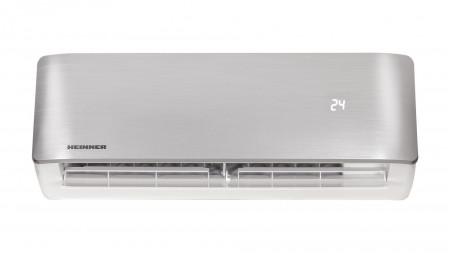 Aparat de aer conditionat Heinner Onix Eco Smart Inverter 12000 BTU Wi-Fi, Clasa A++, Functie incalzire, Control prin internet, Functie ECO, Follow me, R32, HAC-CO12WFN-SL, Argintiu - Img 2
