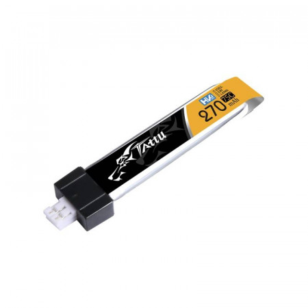Baterie Tattu LiPo 270mAh 3.8V 75C 1S1P JST-PHR 2.0 (5buc)