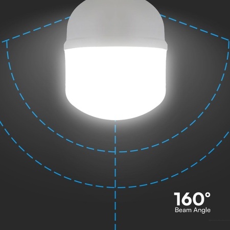 BEC LED T160 E27/E40 60W 6500K ALB RECE - Img 7