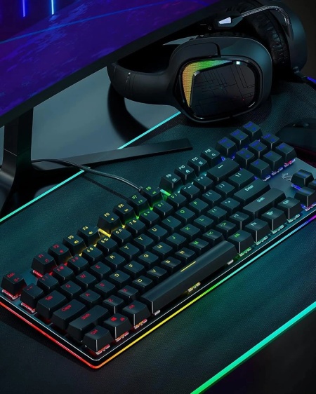 Black Shark Sixgill K1 Wired Mechanical Gaming Keyboard, RGB, US Layout - Img 3