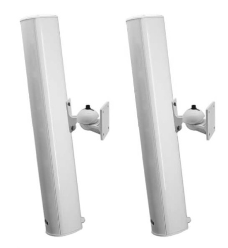 Boxe coloana 30W pe 100V DSPPA DSP255II, Exterior, Waterproof, IP66, Alb (pereche) - Img 2