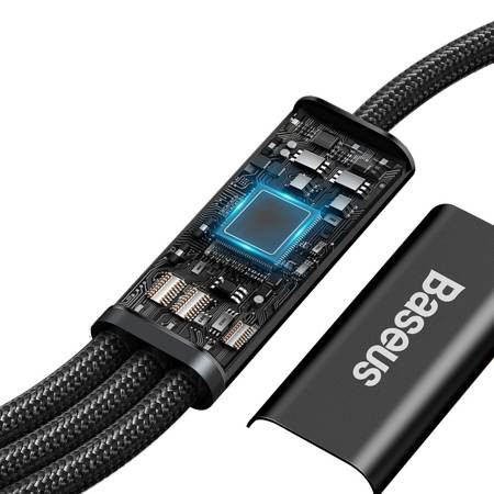 Cablu 3-in-1 Baseus Rapid Series USB-C pentru M+L+T 20W 1,5m Negru - Img 6