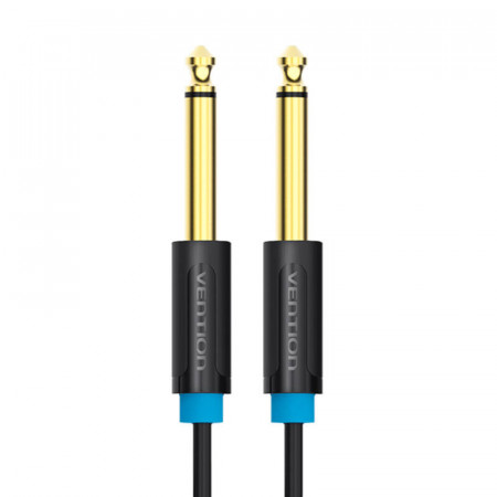 Cablu audio 6.35mm TS 5m Vention BAABJ negru - Img 2
