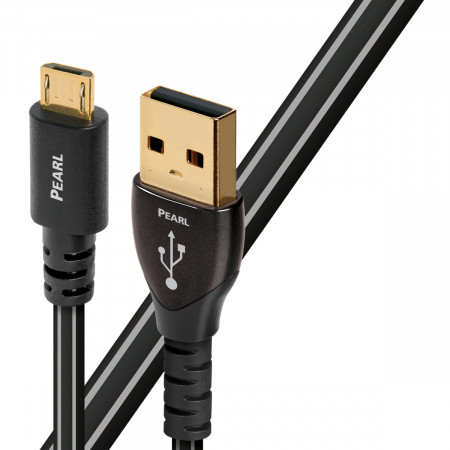 Cablu AudioQuest Pearl USB A - Micro USB, 0.75m