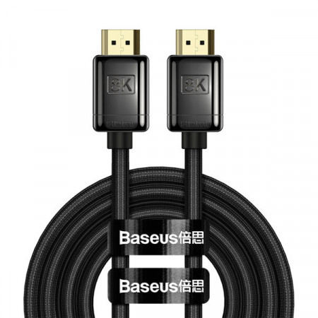 Cablu Baseus High Definition Series HDMI 2.1 8K 3m - negru