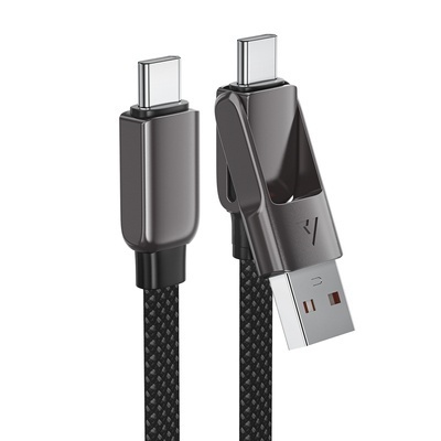 Cablu Date si Incarcare USB-C / USB-A - USB-C Acefast C13-04, 60W, 1.2m, Negru - Img 7