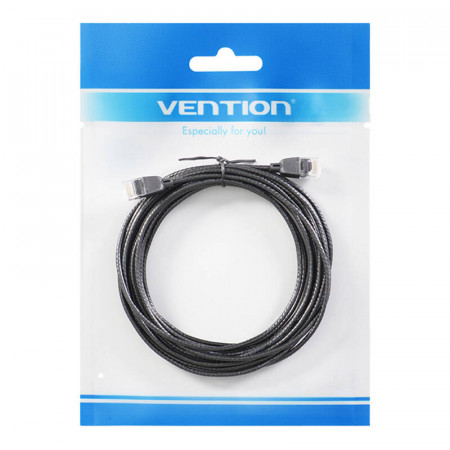 Cablu de retea UTP cat.6A Vention IBIBH 2m negru tip Slim - Img 2