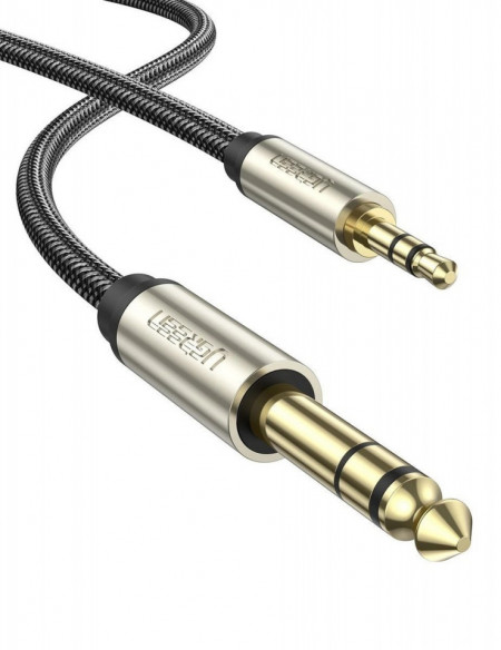 Cablu jack UGREEN AV127 3.5 mm pentru TRS - 5m (grey)