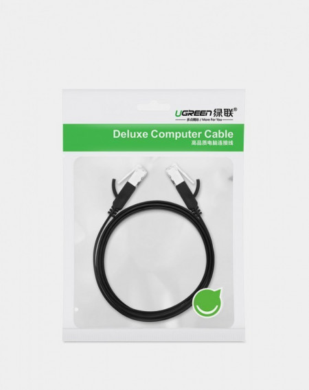 Cablu plat Ethernet Ugreen RJ45 Cat 6 UTP 1000 Mbps 1 m negru (NW101 50184) - Img 8