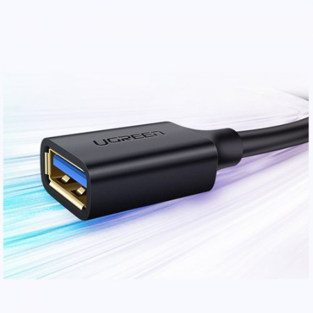 Cablu prelungitor Ugreen USB 3.0 (femă) - adaptor USB 3.0 (mascul) 1m negru (10368) - Img 6