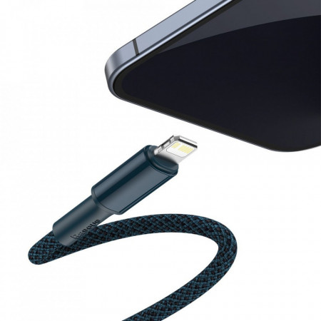 Cablu telefon, Baseus USB Type C - Lightning , Power Delivery fast charge 20 W 1 m blue (CATLGD-03) - Img 3