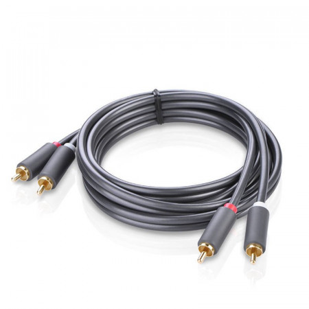 Cablu UGREEN 2RCA (Cinch) pana la 2RCA (Cinch) Cablu 3m (negru) - Img 4