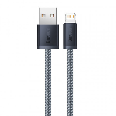 Cablu USB Baseus iPhone - Lightning 1m, 2,4A gri (CALD000416) - Img 4