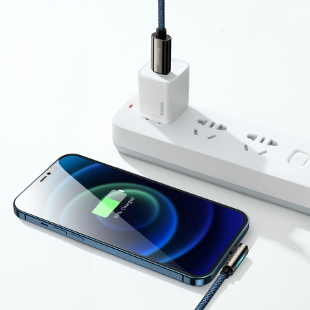 Cablu USB-C la Lightning Baseus Legend Series, PD, 20W, 1m (blue) - Img 2