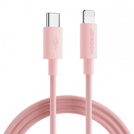 Cablu USB tip C durabil Joyroom - Încarcare rapida lightning/ transmisie de date 20W 2m roz (S-1024M13)