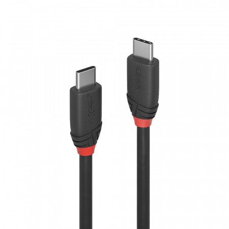 Cablu USB3.2 Type-C tata-tata, 20Gbps 1,5m Lindy Black Line