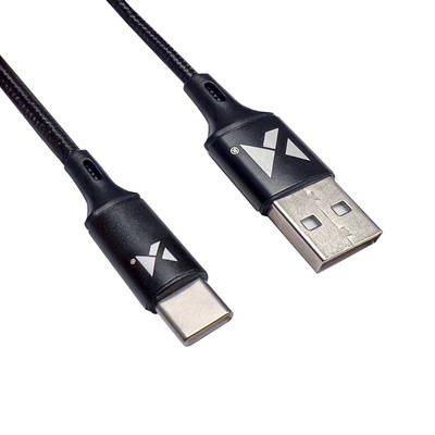 Cablu Wozinsky USB - USB Tip C 2,4A 2m negru (WUC-C2B) - Img 2