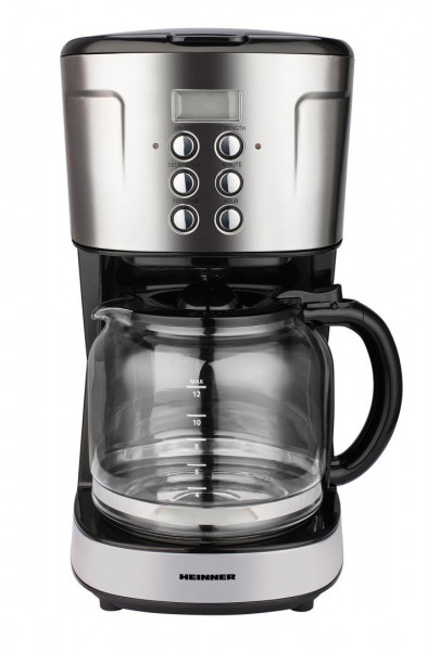 Cafetiera digitala HCM-D915BKS Heinner, 900 W, 1.5 L, timer, Negru/Inox - Img 2
