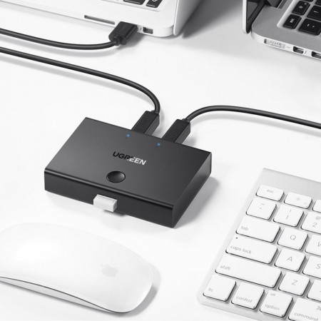 Comutator Ugreen HUB KVM 2x USB B 2.0 Hub USB pentru doua PC-uri (30345 US158) - Img 6