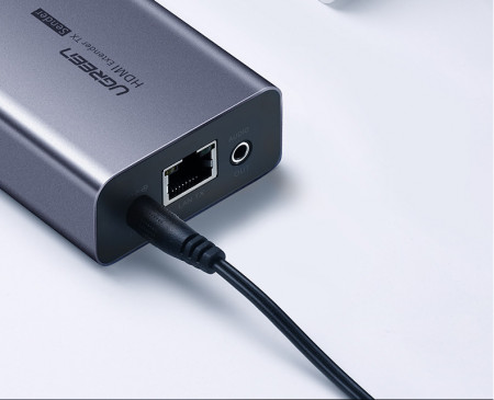 Cuplare UGREEN CM250 VGA la Ethernet RJ45, cablu prelungitor, Cat.5e / 6, (argintiu) - Img 2