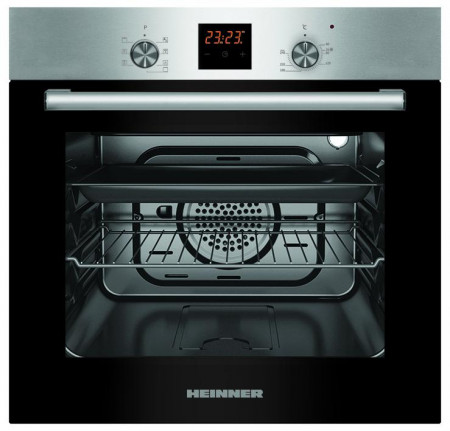 Cuptor incorporabil Heinner HBO-S567LDTGC-IX, Electric, 56 l, Mutifunctional, 7 Functii, Grill, Display Touch, Clasa A, Inox