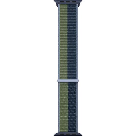 Curea Apple Watch Sport Loop, 41mm, Abyss Blue/Moss Green