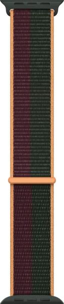 Curea Apple Watch Sport Loop, 45mm, Dark Cherry/Forest Green - Img 3