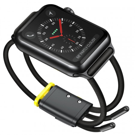 Curea Baseus Let's Go pentru Apple Watch 3/4/5 38 mm / 40 mm (gri și galben) - Img 2