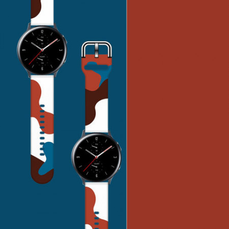 Curea de schimb Moro pentru Samsung Galaxy Watch 42mm camo negru (7) - Img 2