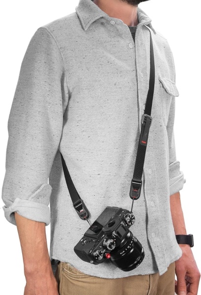 Curea de Umăr/Gât pentru Cameră Foto Peak Design Leash, 83-115 cm, Sistem Rapid cu Ancore, Negru (L-BL-3) - Img 5