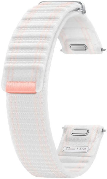 Curea Samsung Fabric Band One Click 20MM S/M Pink White - Img 3