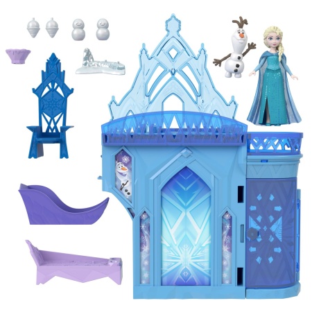 DISNEY FROZEN SET DE JOACA PAPUSA ELSA SI CASTELUL DE GHEATA CU ACCESORII - Img 2