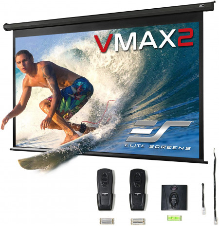 Ecran proiectie electric, perete/tavan, 234.7 cm x 132 cm, EliteScreens VMAX106UWH2,Format 16:9, trigger 12v