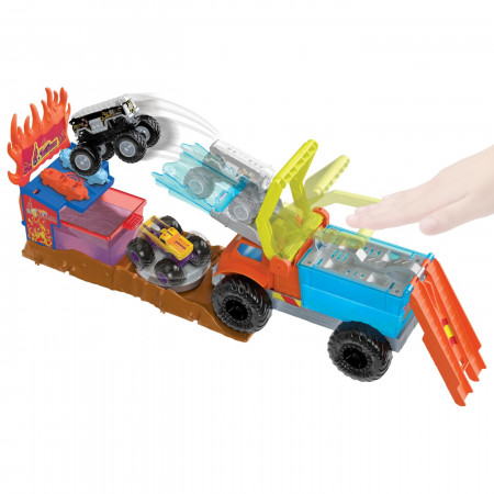 HOT WHEELS MONSTER TRUCK ARENA SMASHERS COLOR SHIFTERS SALVAREA LUI 5ALARM - Img 2