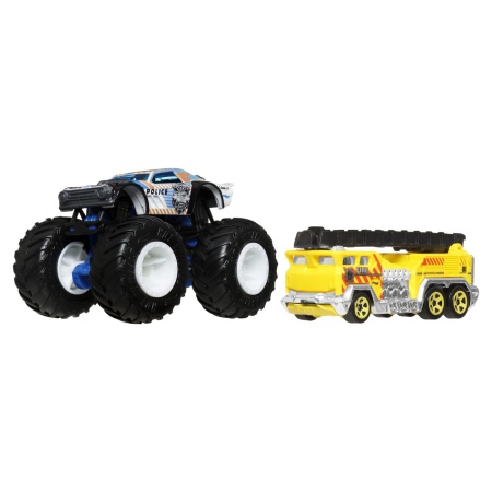 HOT WHEELS MONSTER TRUCK SI MASINUTA METALICA NIGHT SHIFTER POLICE - Img 3