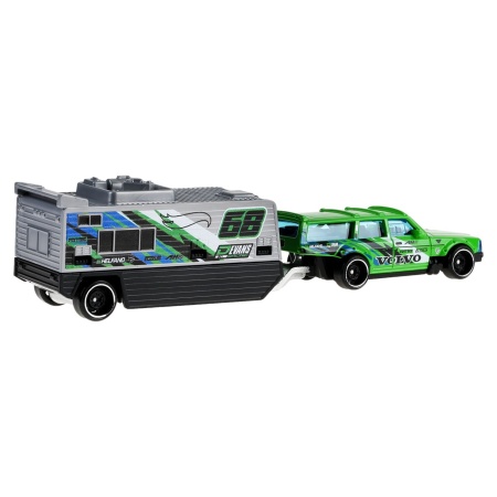 HOT WHEELS TRACK FLEET MASINA FLOTA VOLVO 24O DRIFT CAMPER SCARA 1 LA 64 - Img 2