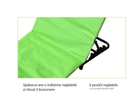 HR COVOR PLAJA/SEZLONG-141*45*51CM, LIME - Img 3