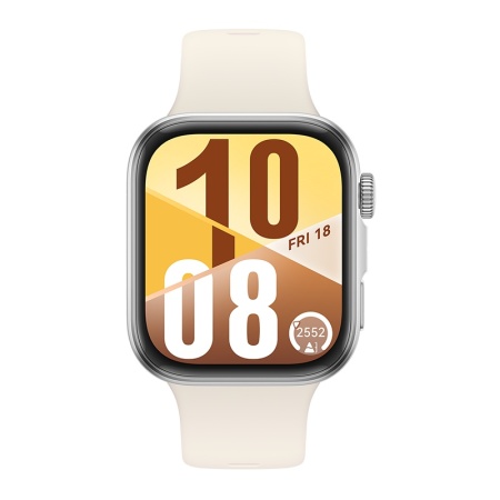 Huawei Watch Fit 4 Silver Curea White Fluoroelastomer Strap - Img 3