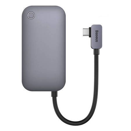 Hub 4 in 1 Seria Baseus PadJoy USB-C la USB 3.0 + HDMI + USB-C PD + mufa de 3,5 mm (gri) - Img 7