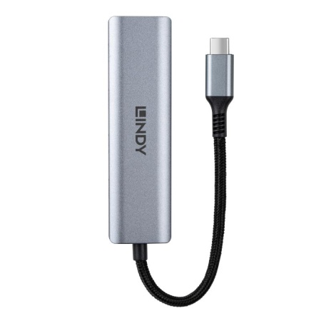 Hub Lindy USB-C 3.2 4 Port, gri - Img 5